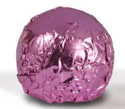 Pink Aluminium Foil Square for 30mm Choc